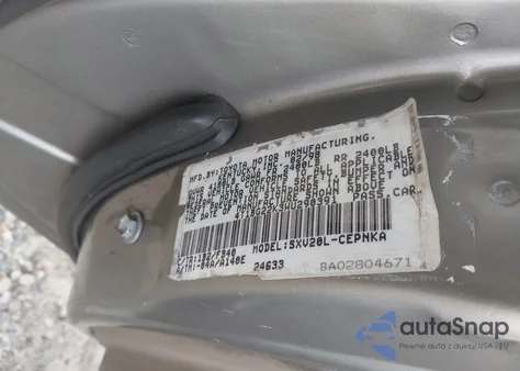 1998 Toyota Camry Le z USA, uszkodzony, nr VIN 4T1BG22K3WU290391